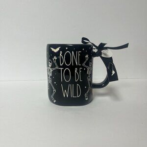 RAE DUNN - BONE TO BE WILD - HANDCRAFTED HALLOWEEN MUG